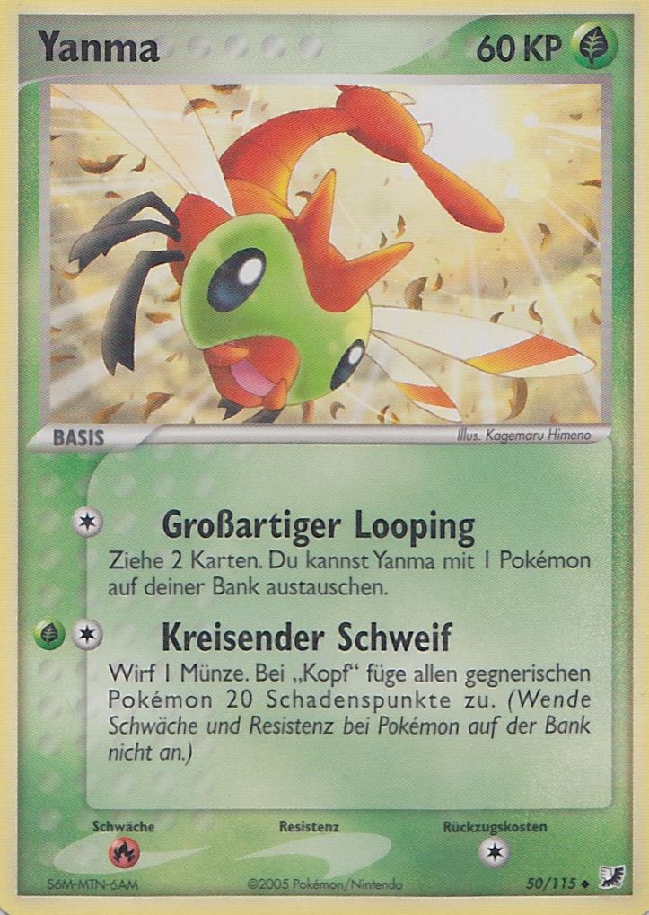 Yanma 50 — EX Unseen Forces (German Pokémon TCG card)