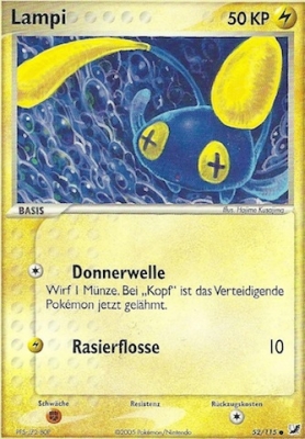Lampi 52 — EX Unseen Forces (German Pokémon TCG card)