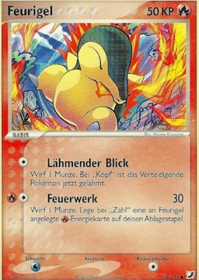 Feurigel 54 — EX Unseen Forces (German Pokémon TCG card)