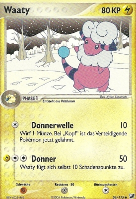 Waaty 56 — EX Unseen Forces (German Pokémon TCG card)