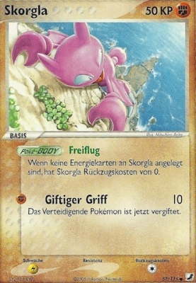 Skorgla 57 — EX Unseen Forces (German Pokémon TCG card)