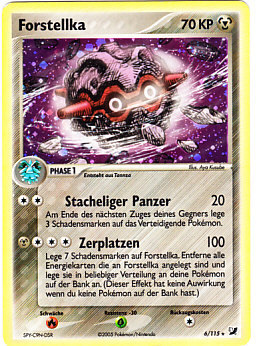 Forstellka 6 — EX Unseen Forces (German Pokémon TCG card)