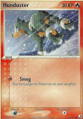Hunduster 60 — EX Unseen Forces (German Pokémon TCG card)