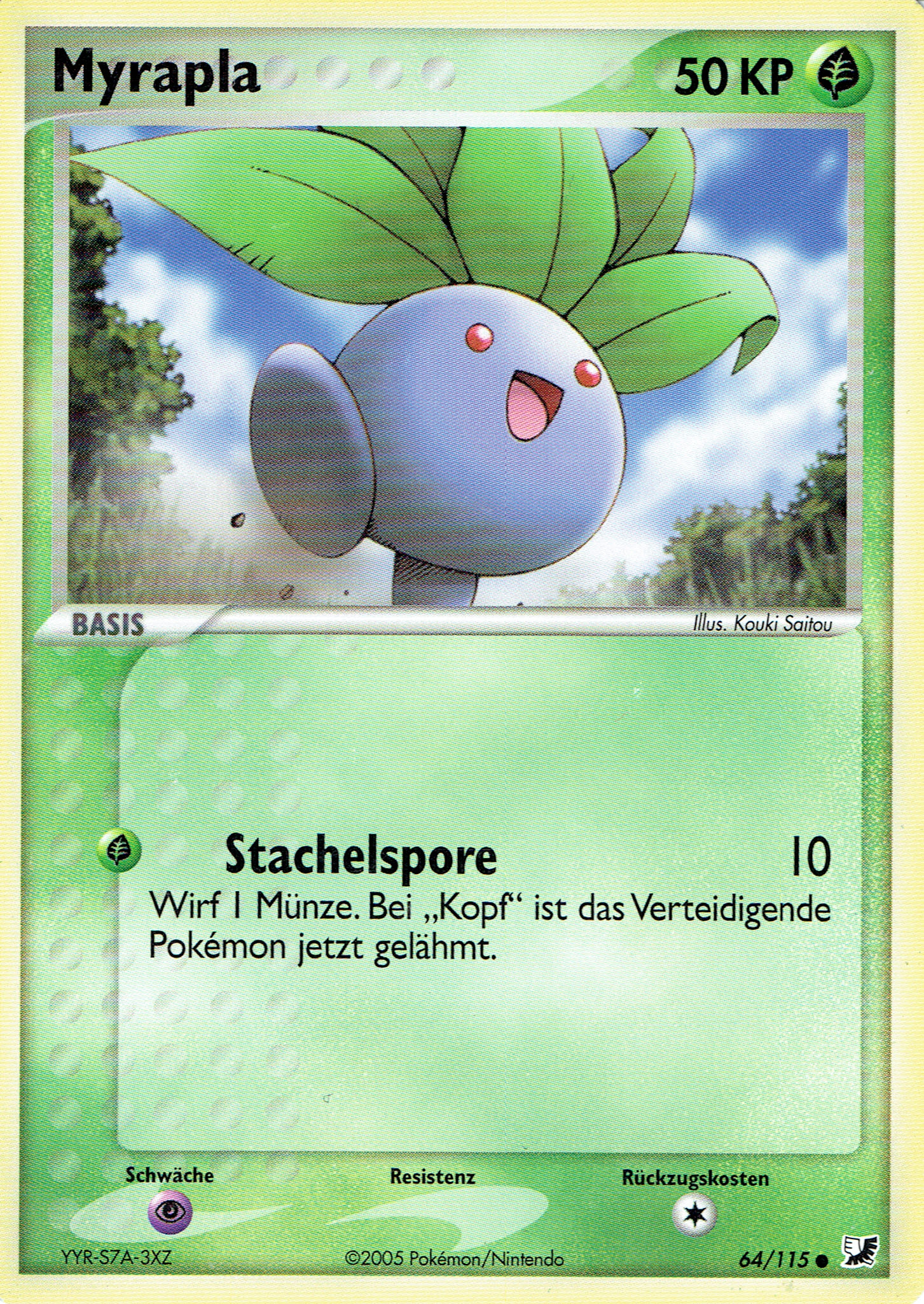 Myrapla 64 — EX Unseen Forces (German Pokémon TCG card)