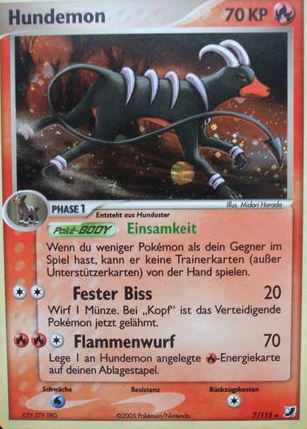 Hundemon 7 — EX Unseen Forces (German Pokémon TCG card)