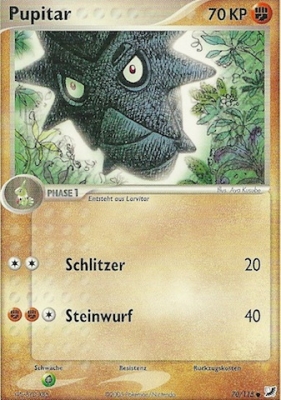 Pupitar 70 — EX Unseen Forces (German Pokémon TCG card)
