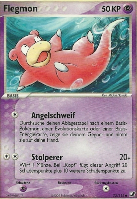 Flegmon 72 — EX Unseen Forces (German Pokémon TCG card)
