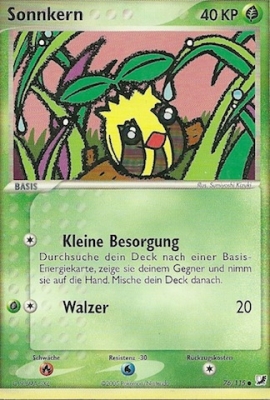 Sonnkern 76 — EX Unseen Forces (German Pokémon TCG card)