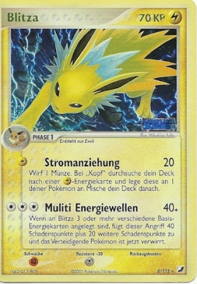 Blitza 8 — EX Unseen Forces (German Pokémon TCG card)