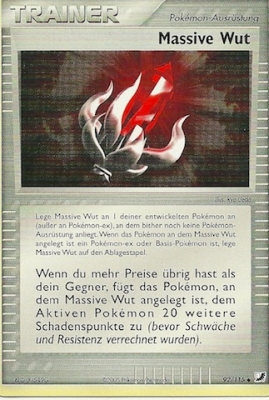 Massive Wut 92 — EX Unseen Forces (German Pokémon TCG card)