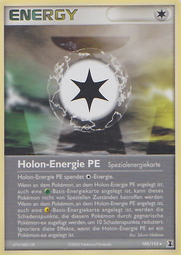 Holon-Energie PE 105 — EX Delta Species (German Pokémon TCG card)