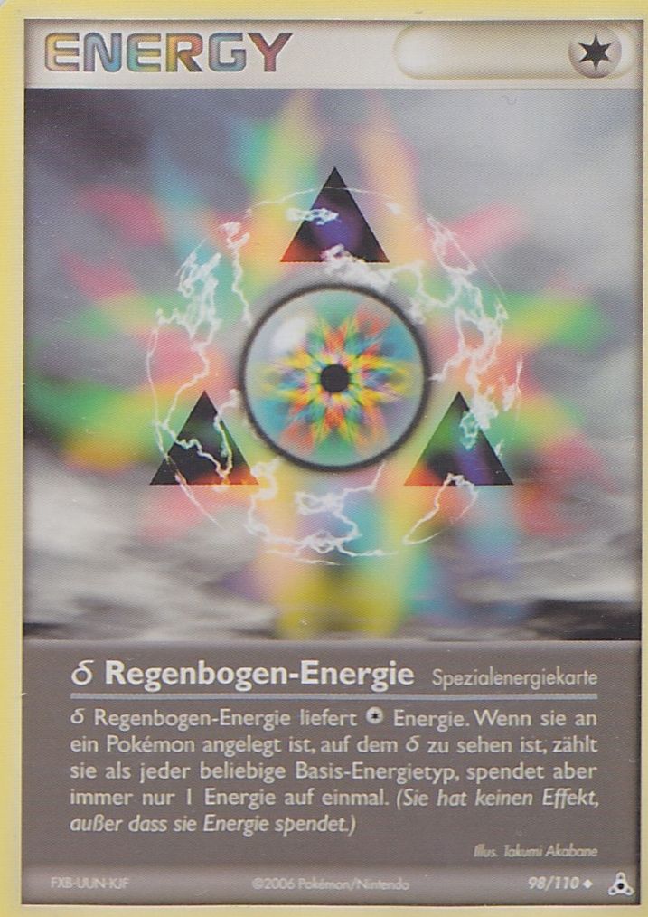 Delta Regenbogen-Energie 98 — EX Holon Phantoms (German Pokémon TCG card)