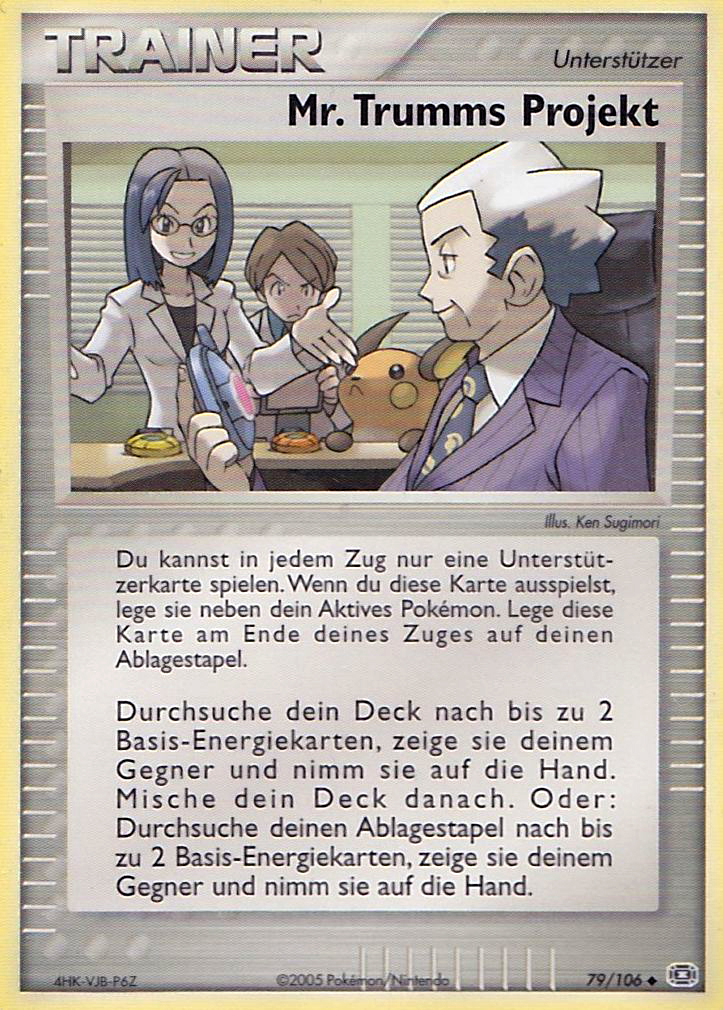 Mr. Trumms Projekt 77 — EX Dragon Frontiers (German Pokémon TCG card)