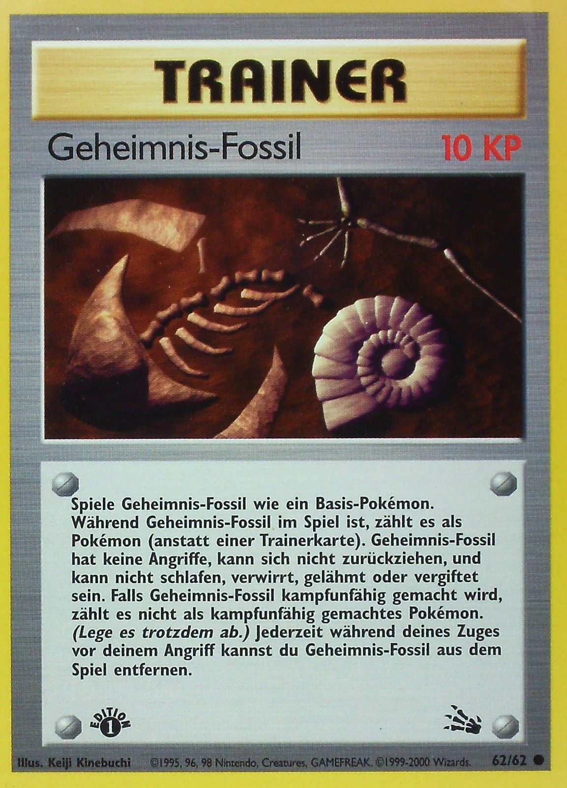 Geheimnis-Fossil 85 — EX Power Keepers (German Pokémon TCG card)