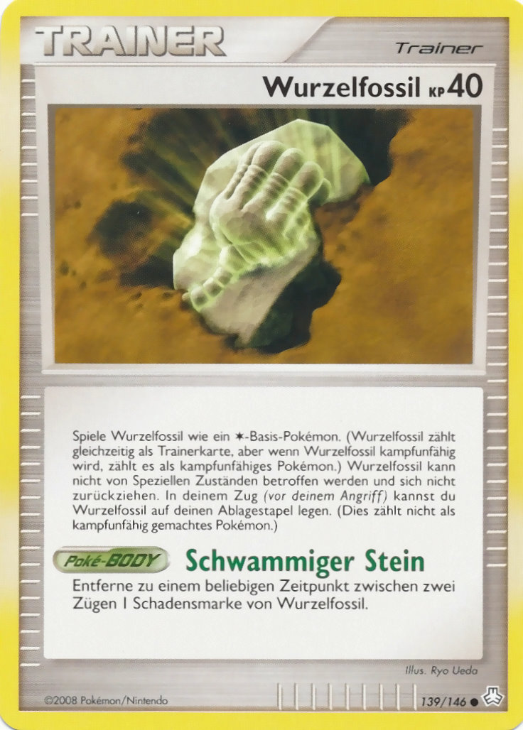 Wurzelfossil 86 — EX Power Keepers (German Pokémon TCG card)