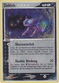 Zobiris 10 — EX Sandstorm (German Pokémon TCG card)
