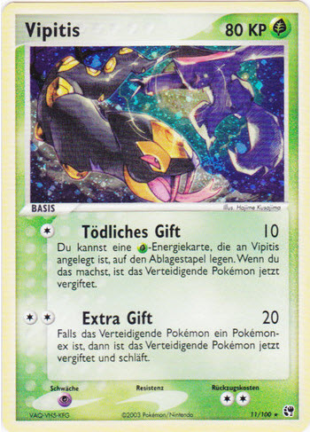 Vipitis 11 — EX Sandstorm (German Pokémon TCG card)