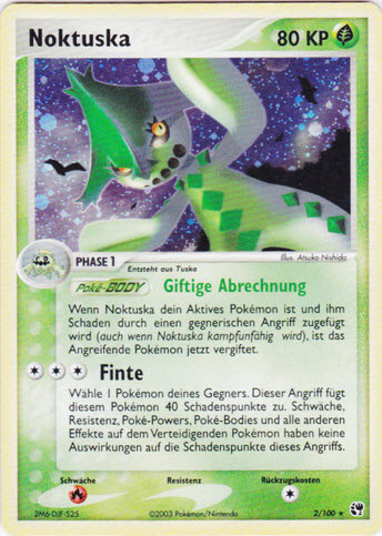 Noktuska 2 — EX Sandstorm (German Pokémon TCG card)