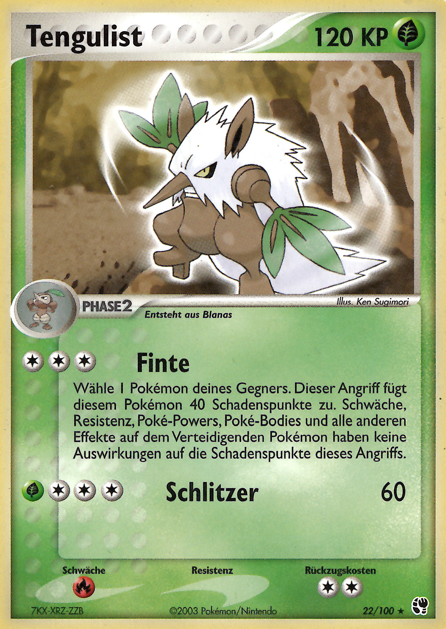 Tengulist 22 — EX Sandstorm (German Pokémon TCG card)