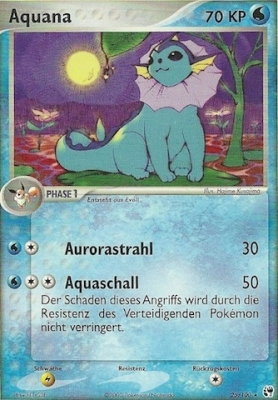 Aquana 25 — EX Sandstorm (German Pokémon TCG card)