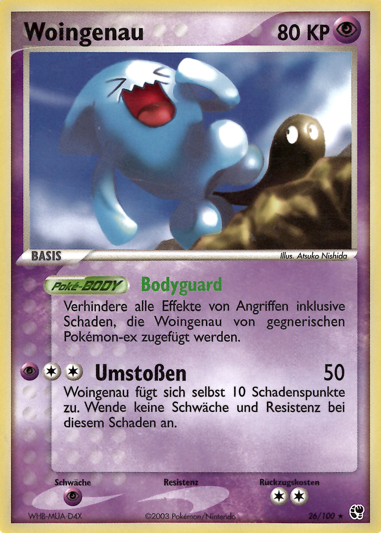 Woingenau 26 — EX Sandstorm (German Pokémon TCG card)