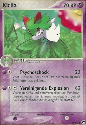 Kirlia 40 — EX Sandstorm (German Pokémon TCG card)