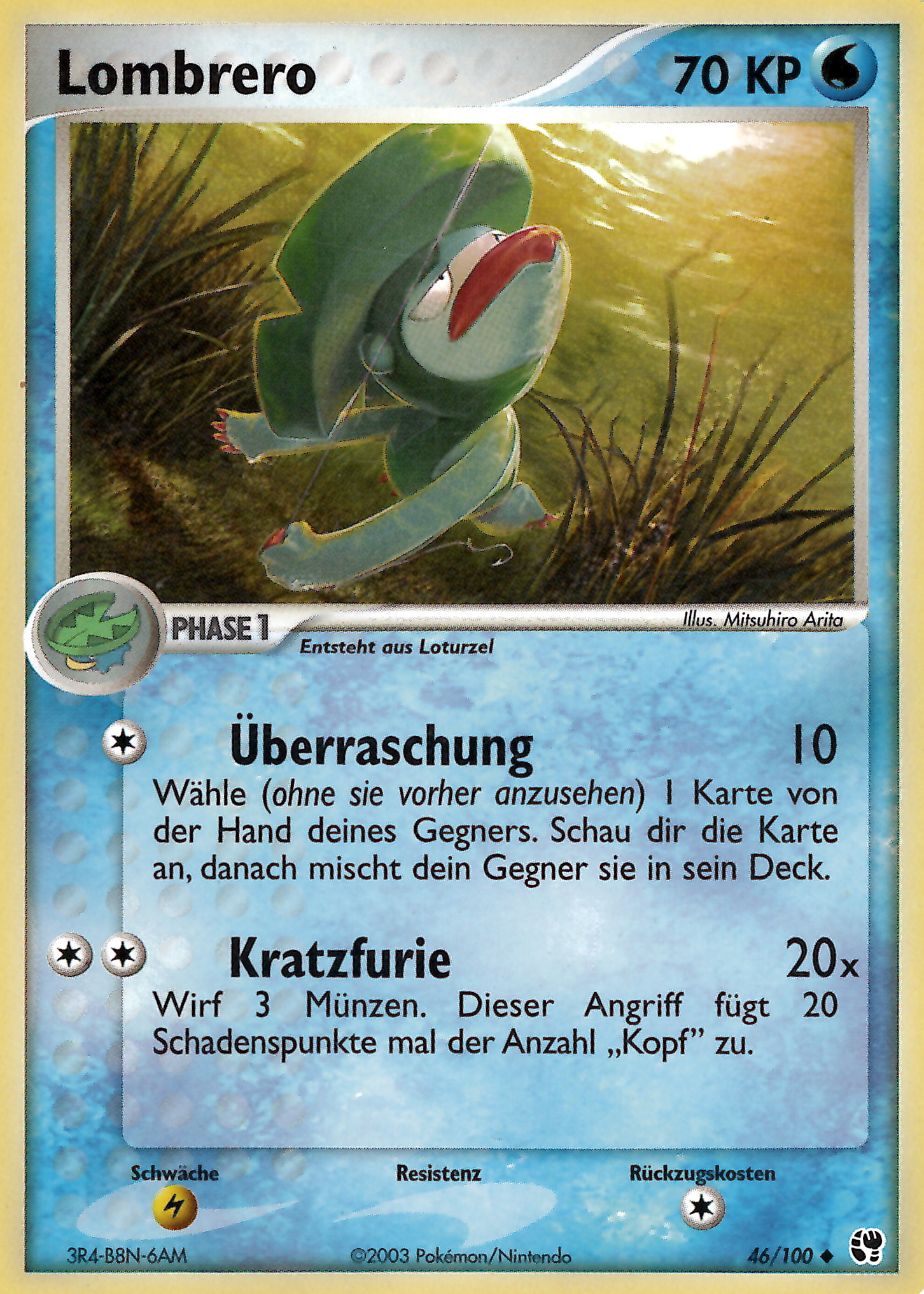 Lombrero 46 — EX Sandstorm (German Pokémon TCG card)