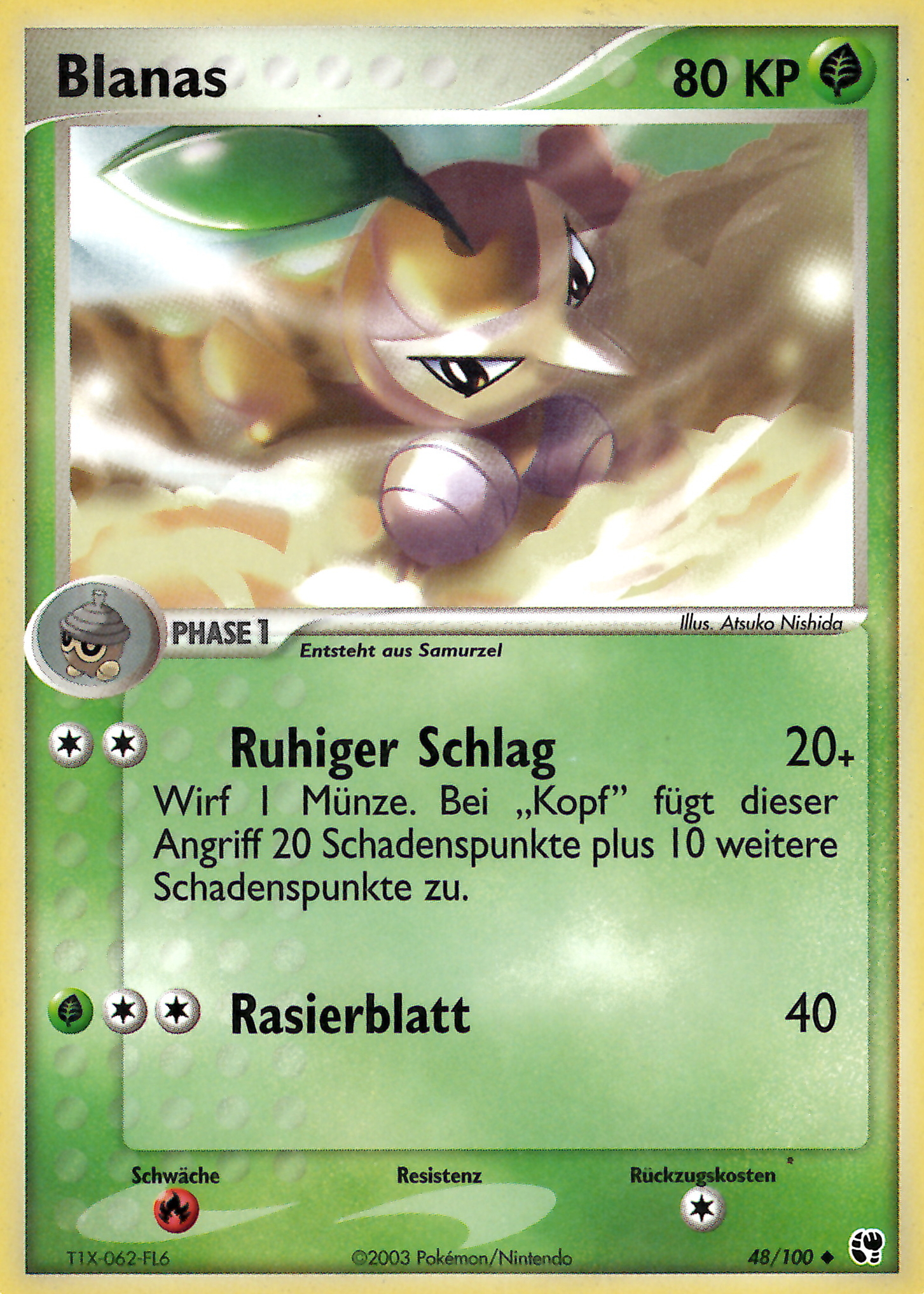 Blanas 48 — EX Sandstorm (German Pokémon TCG card)