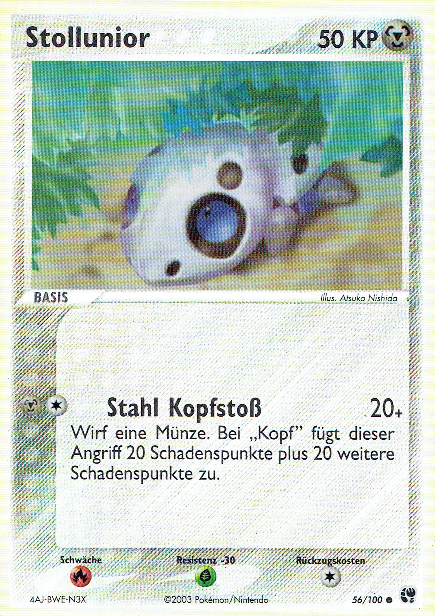 Stollunior 56 — EX Sandstorm (German Pokémon TCG card)