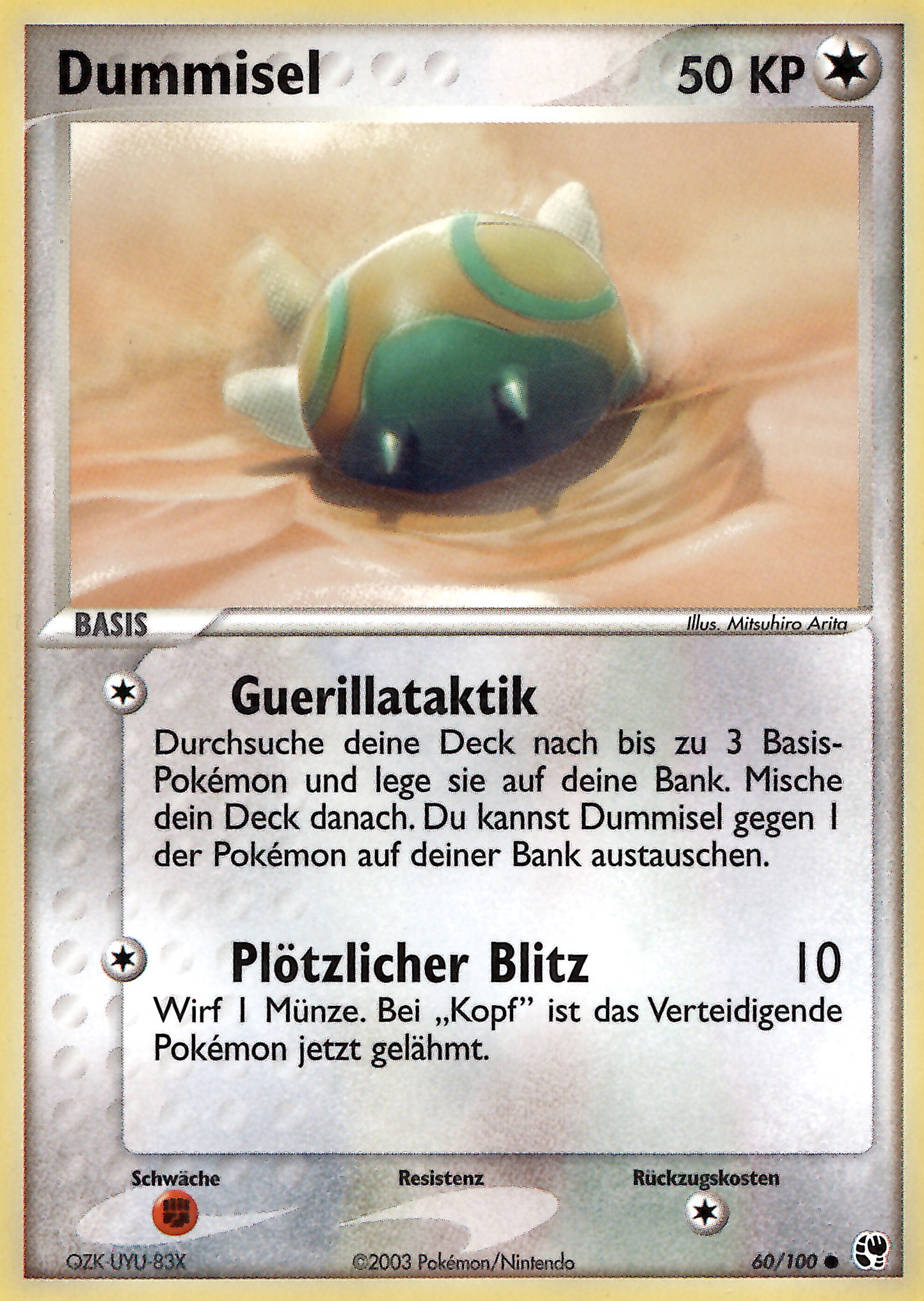 Dummisel 60 — EX Sandstorm (German Pokémon TCG card)