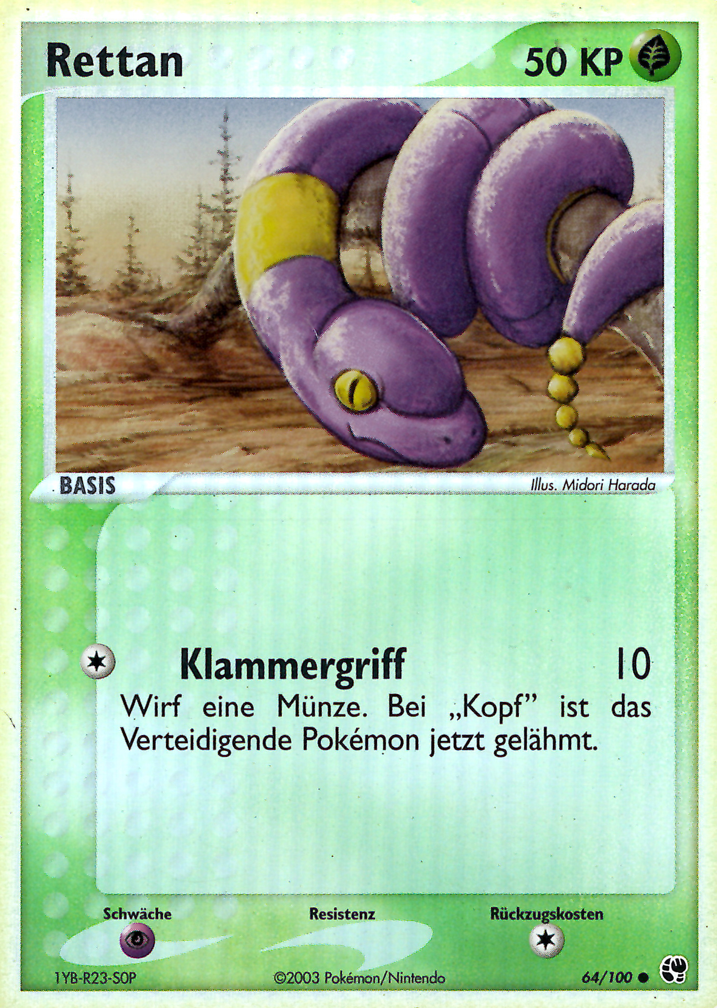 Rettan 64 — EX Sandstorm (German Pokémon TCG card)