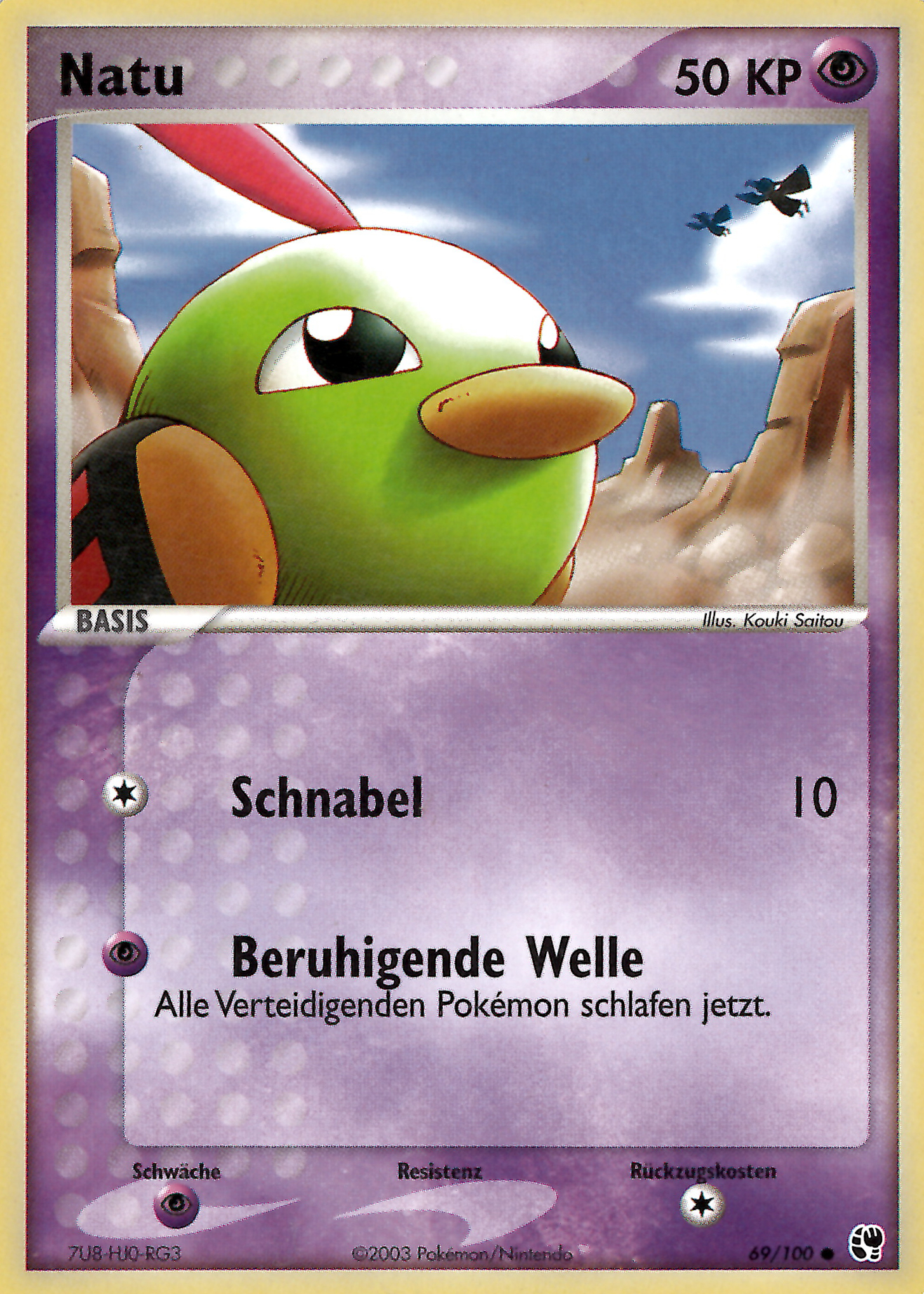 Natu 69 — EX Sandstorm (German Pokémon TCG card)