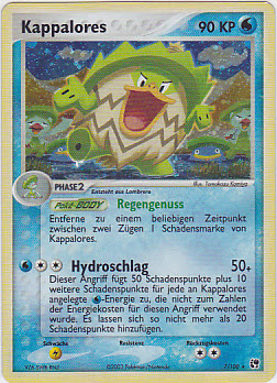 Kappalores 7 — EX Sandstorm (German Pokémon TCG card)