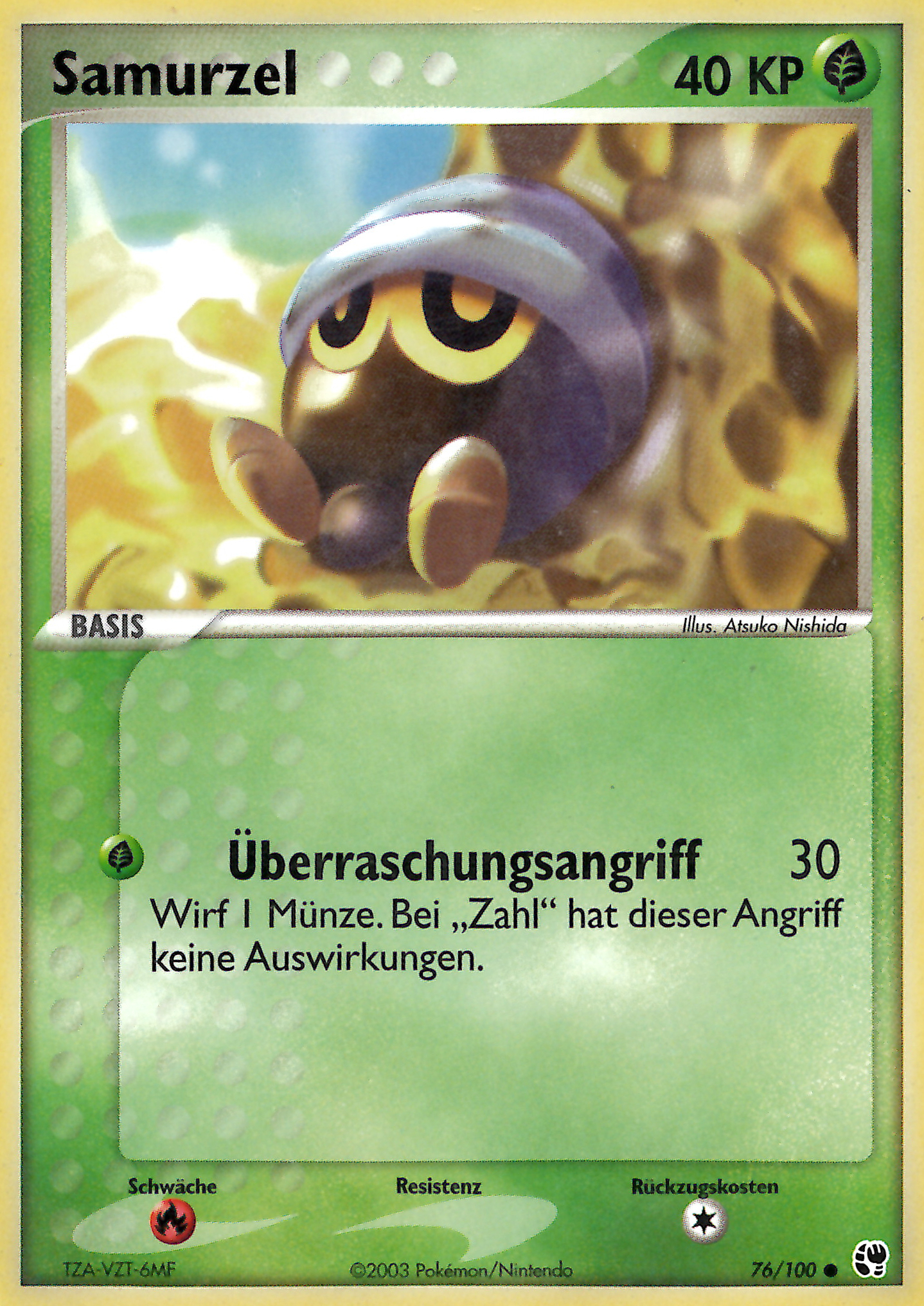 Samurzel 76 — EX Sandstorm (German Pokémon TCG card)