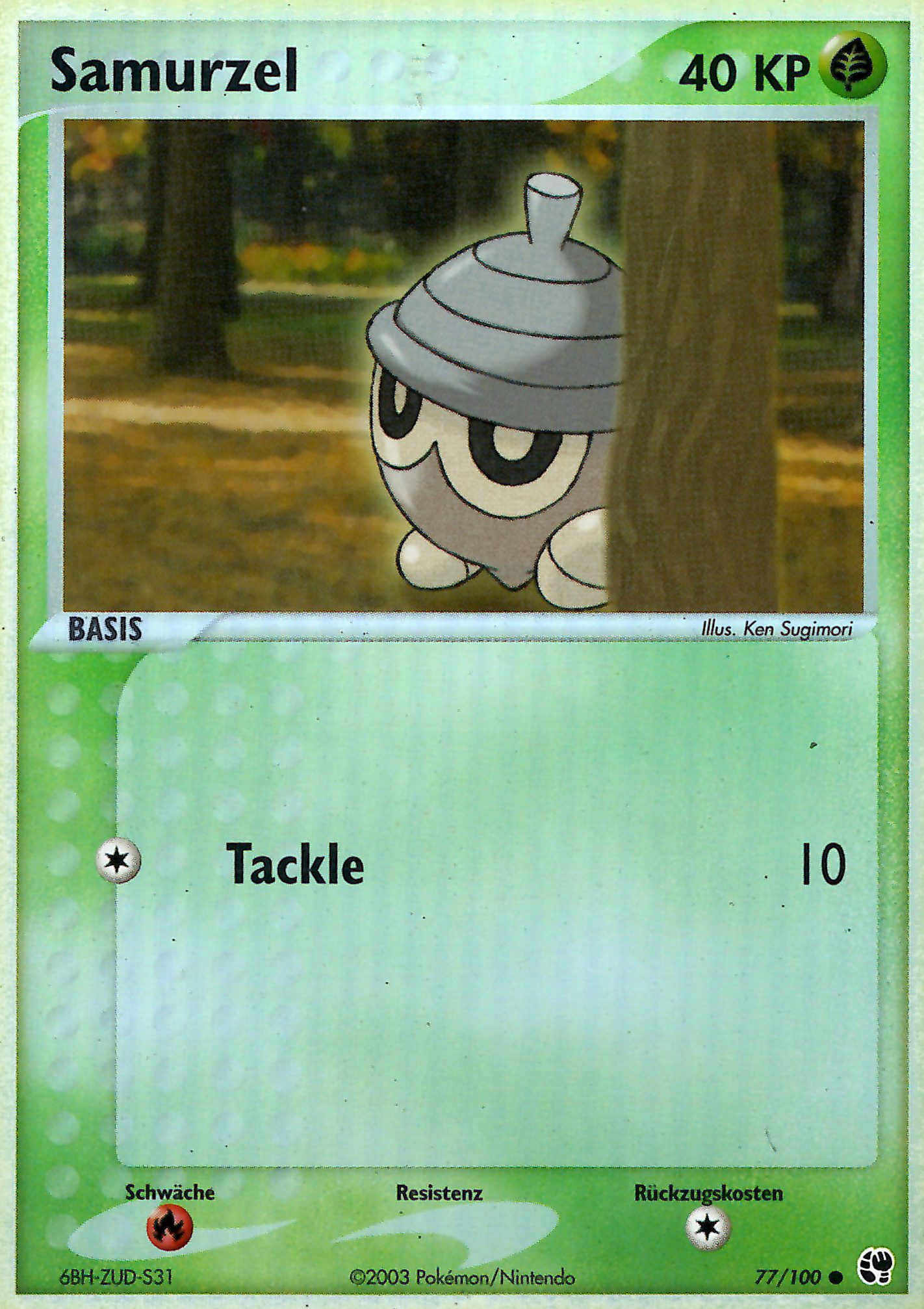 Samurzel 77 — EX Sandstorm (German Pokémon TCG card)