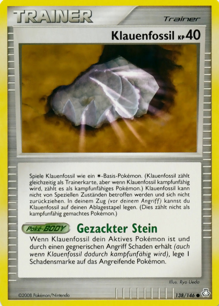 Klauenfossil 90 — EX Sandstorm (German Pokémon TCG card)