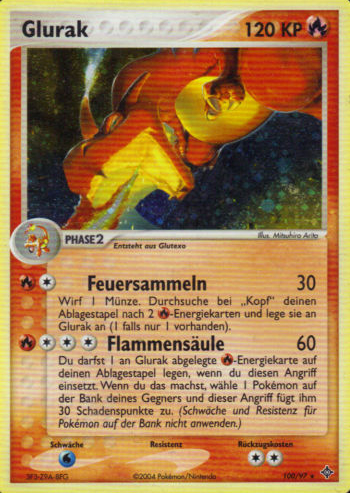 Glurak 100 — EX Dragon (German Pokémon TCG card)