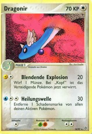 Dragonir 14 — EX Dragon (German Pokémon TCG card)
