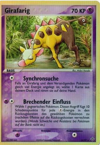 Girafarig 16 — EX Dragon (German Pokémon TCG card)