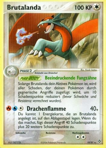 Brutalanda 19 — EX Dragon (German Pokémon TCG card)