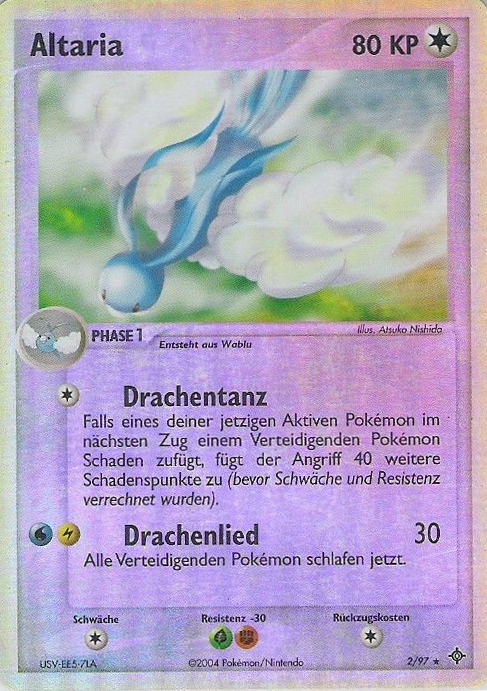 Altaria 2 — EX Dragon (German Pokémon TCG card)