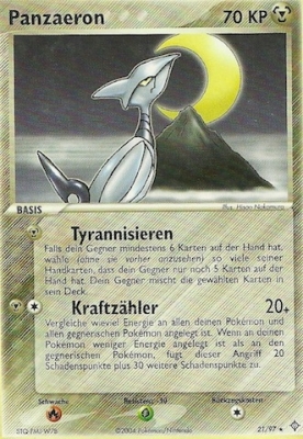 Panzaeron 21 — EX Dragon (German Pokémon TCG card)