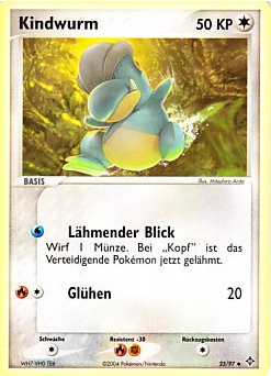 Kindwurm 23 — EX Dragon (German Pokémon TCG card)