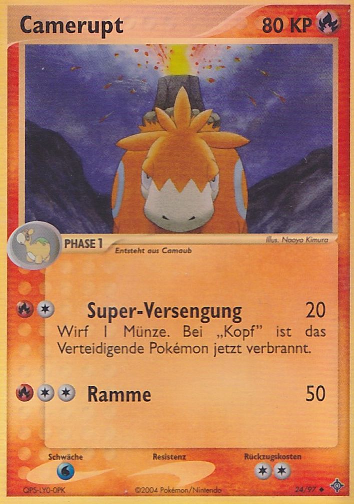 Camerupt 24 — EX Dragon (German Pokémon TCG card)