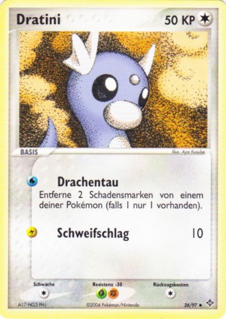 Dratini 26 — EX Dragon (German Pokémon TCG card)