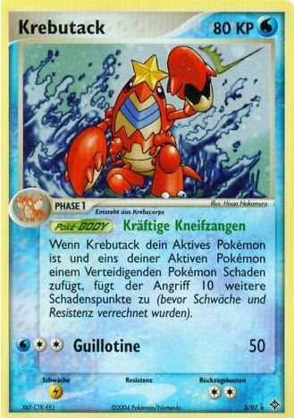 Krebutack 3 — EX Dragon (German Pokémon TCG card)