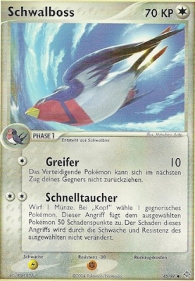 Schwalboss 45 — EX Dragon (German Pokémon TCG card)