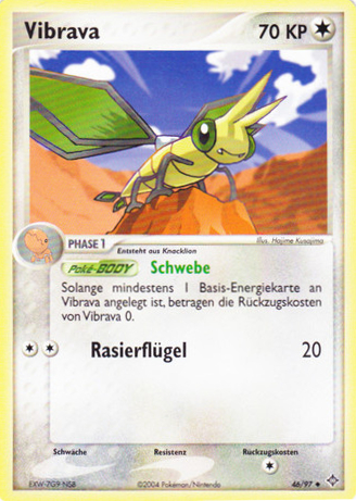 Vibrava 46 — EX Dragon (German Pokémon TCG card)