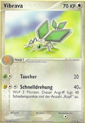 Vibrava 47 — EX Dragon (German Pokémon TCG card)