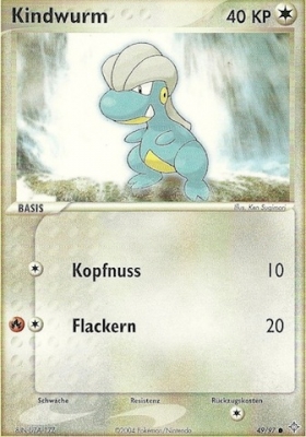Kindwurm 49 — EX Dragon (German Pokémon TCG card)